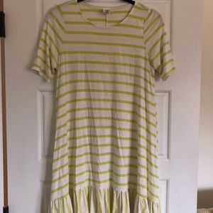 Lime Stripe Agnes & Dora Ruffle Tunic